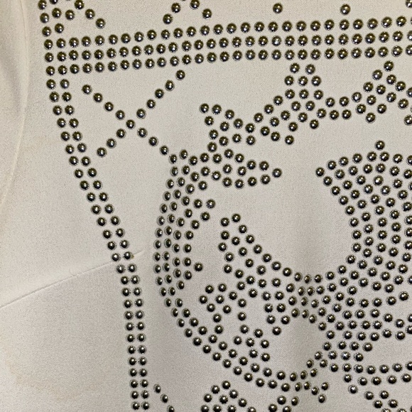 White Embellished Party Dress - Picture 2 of 3